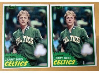 2 1981 Topps Larry Bird