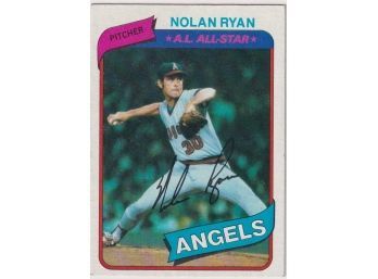 1980 Topps Nolan Ryan All Star