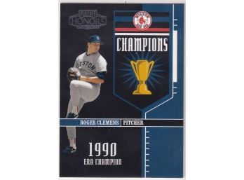 2004 Donruss Playoff Honors Roger Clemens Numbered 1017/1990