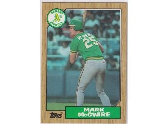 1987 Topps Mark McGwire Rookie Card