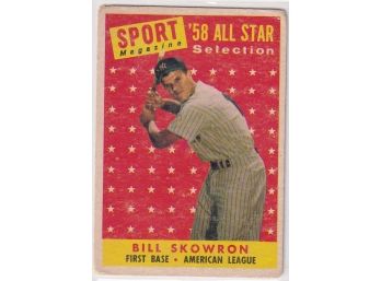 1958 Topps Bill Skowron All Star