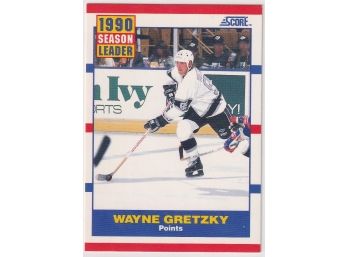 1990 Score Wayne Gretzky Season Leader Points
