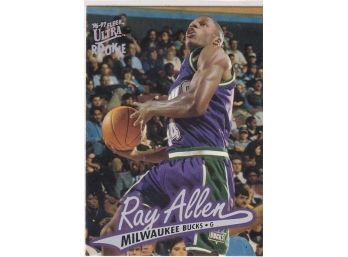 1996-97 Fleer Ultra Rookie Ray Allen Rookie Card