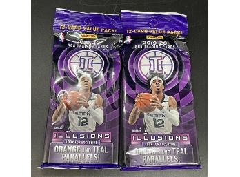 2 2019-20 Panini Illusions Basketball Hanger Packs Sealed