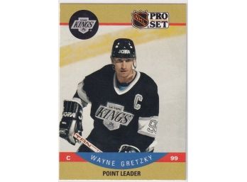 1990 NHL Pro Set Wayne Gretzky Point Leader