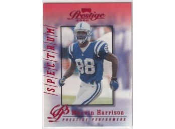2000 Playoff  Prestige Performers Marvin Harrison Spectrum  Red Numbered 018/100