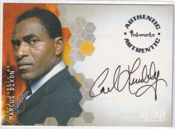2003 Alias Carl Lumbly Authentic Ink Works Auto Card