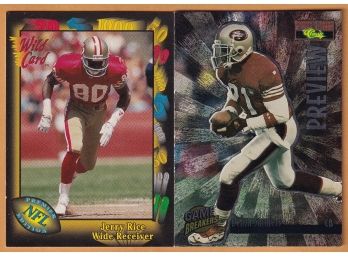 2 Jerry Rice Football Cards