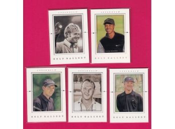 5 2001 Upper Deck Golf Gallery Cards