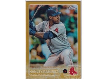 2015 Topps Chrome Gold Refractor Hanley Ramirez Numbered 07/50