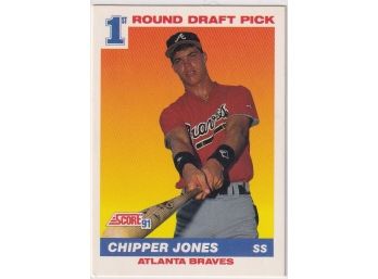 1991 Score 1st Round Draft Pick Chipper Jones Rookie Card