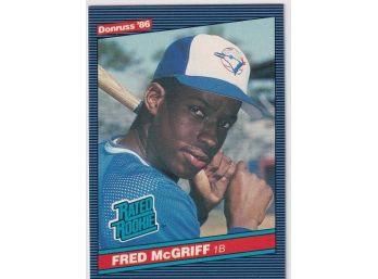 1986 Donruss Fred MCGriff Rated Rookie