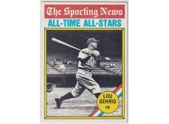 1976 Topps Lou Gehrig All-time All-stars