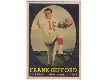 1958 Topps Frank Gifford