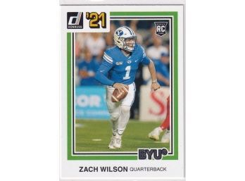2021 Panini Chronicles Donruss Draft Picks Zach Wilson Rookie Card