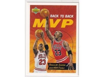 1992-93 Upper Deck Back To Back MVP Michael Jordan Regular Season And NBA Finals