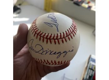 Joe Dimaggio & Ted Williams Signed Baseball