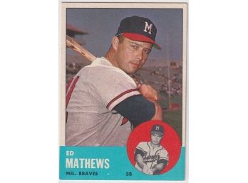 1963 Topps Ed Mathews