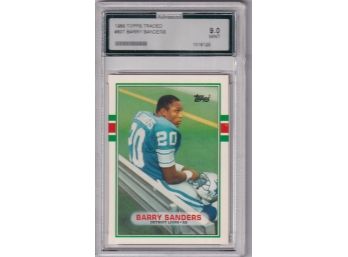 1989 Topps Traded Barry Sanders Mint 9.0