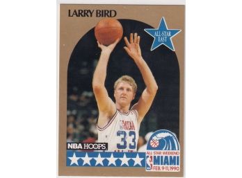 1990 NBA Hoops Larry Bird All Star Card