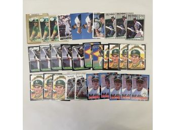 Jose Canseco ! Huge Assortment Of Baseball Cards !
