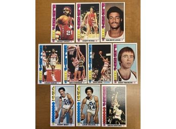 10 1976 Topps Basketball Cards