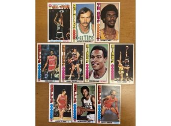 10 1976 Topps Basketball Cards