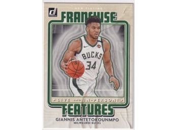 2020-21 Panini Donruss Giannis Antetokounmpo Franchise Features Live And In Person !