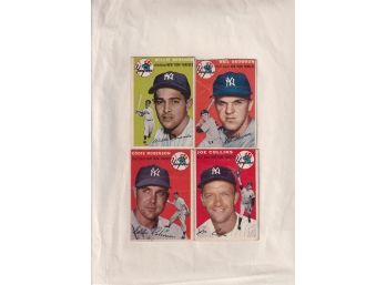 4 1945 Topps New York Yankees Baseball Cards