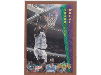 1992-93 Fleer Shaquille O'Neal Rookie Card
