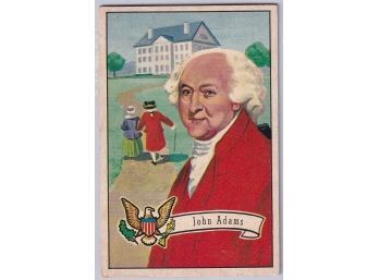1952 Bowman John Adams Presidents Card