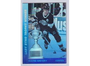 1991 Upper Deck Wayne Gretzky Lady Byng Trophy Winner Hologram Card