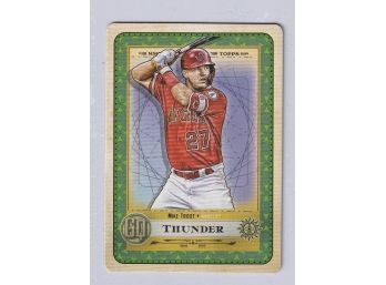2019 Topps GQ Tarot Of The Diamonds Mike Trout Thunder