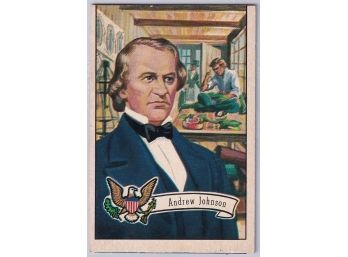 1952 Bowman Andrew Johnson Presidents Card