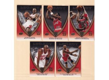2008-09 Upper Deck Michael Jordan Legacy 5 Card Lot