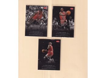 2007/08 Fleer Season Achievements Michael Jordan Lot Of 3 Cards