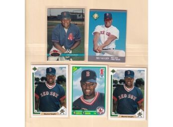 Lot Of Five Maurice Vaghn Rookie Cards