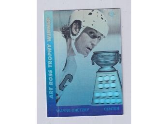 1991 Upper Deck Wayne Gretzky Art Ross Trophy Winner Hologram Card