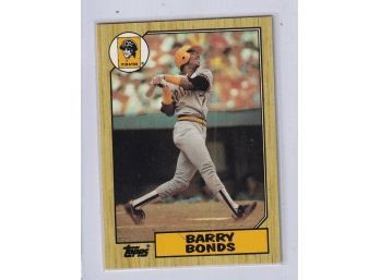 1987 Topps Barry Bonds Rookie Card