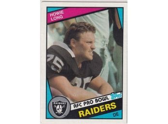 1984 Topps AFC Pro Bowl Howie Long Rookie Card