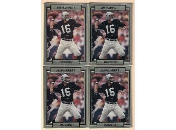 3 1990 NFL Jim Plunkett Braille Football Cards