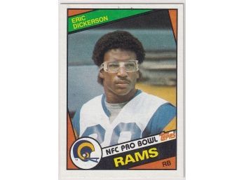 1984 Topps Eric Dickerson NFC Pro Bowl Rookie Card