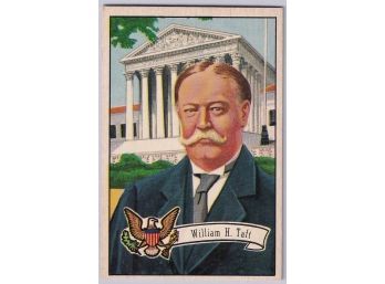 1952 Bowman William H. Taft Presidents Card