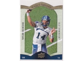 2015 Upper Deck A Cut Above Taylor Heinicke Old Dominion Rookie Card