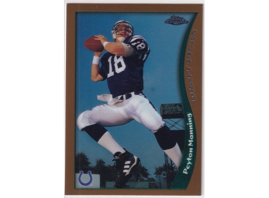 1998 Topps Chrome Peyton Manning Draft Picks Rookie Card