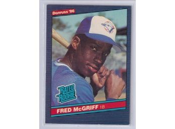 1986 Donruss Fred McGriff Rated Rookie