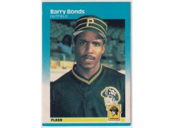 1987 Fleer Barry Bonds Rookie Card