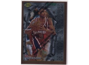 1996 Topps Finest Allen Iverson Apprentices Rookie Card