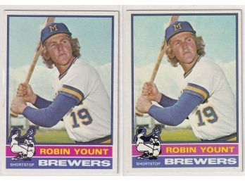 2 1976 Topps Robin Yount