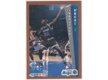 1992-93 Fleer Shaquille O'neal Rookie Card